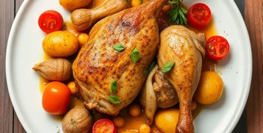 Poulet au cumin et au turmeric