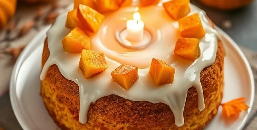Gâteau de citrouille et canneberges