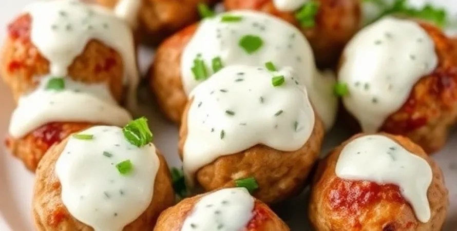 Boulettes de viande à la sauce ranch