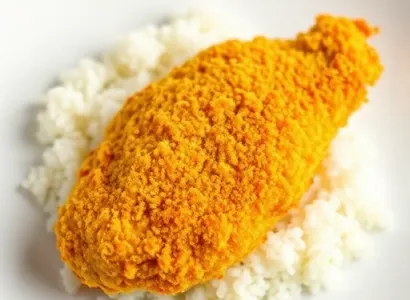 Poulet pané au cornmeal jaune