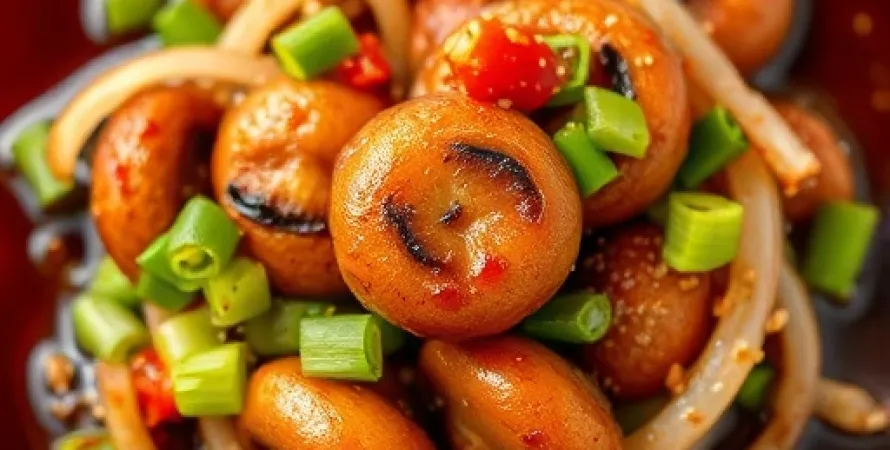 Champignons Teriyaki Épicés