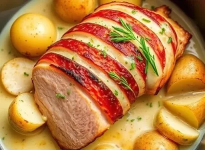 Pommes de terre à la dinde fumée
