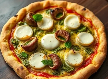 Pizzas aux oignons caramélisés
