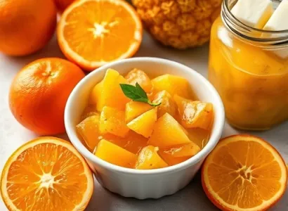 Confit d'orange et d'ananas