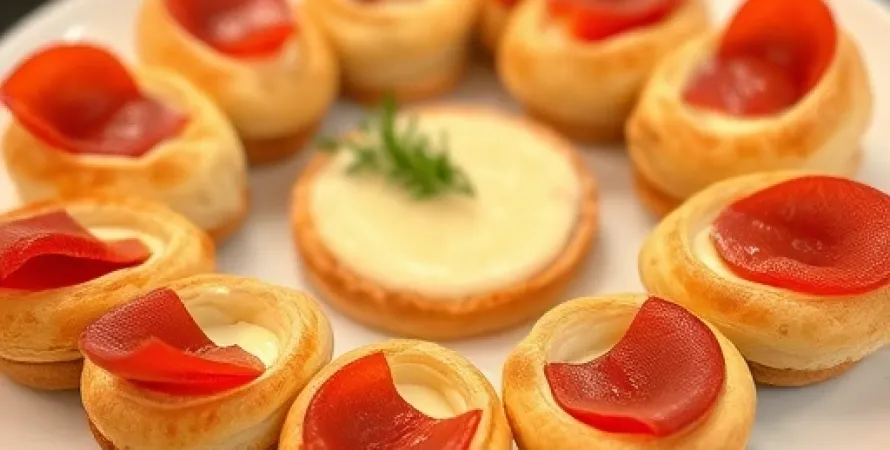 Puff Pastries au Pepperoni
