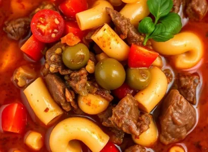 Potage de boeuf épicé