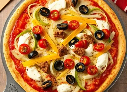 Pizza Taco au Fromage Cheddar
