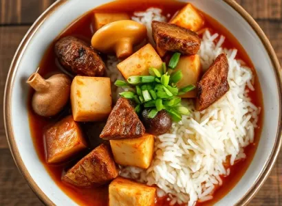 Pô tofu de porc aux shiitake