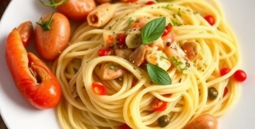 Spaghetti aux fruits de mer