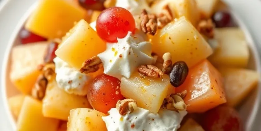 Salade de fruit à la crème