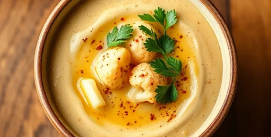 Potage au chou-fleur marocain