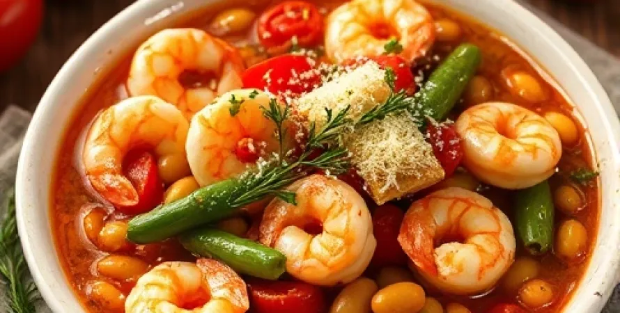 Poivrons crévettes au chili