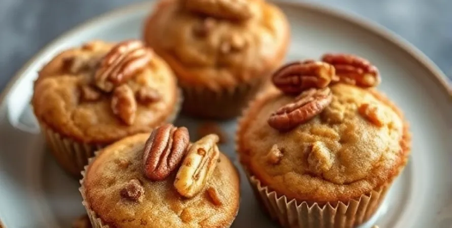 Muffins Graham aux noix de pécans