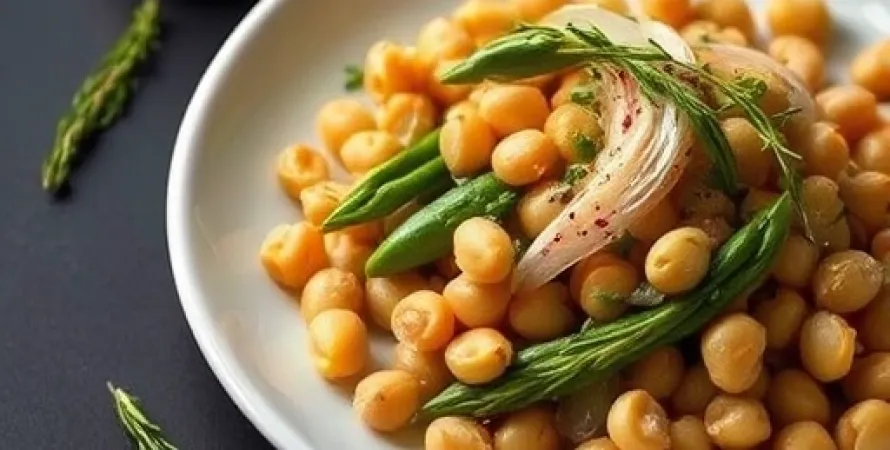 Haricots cannellini sautés aux épinards et à l'ail