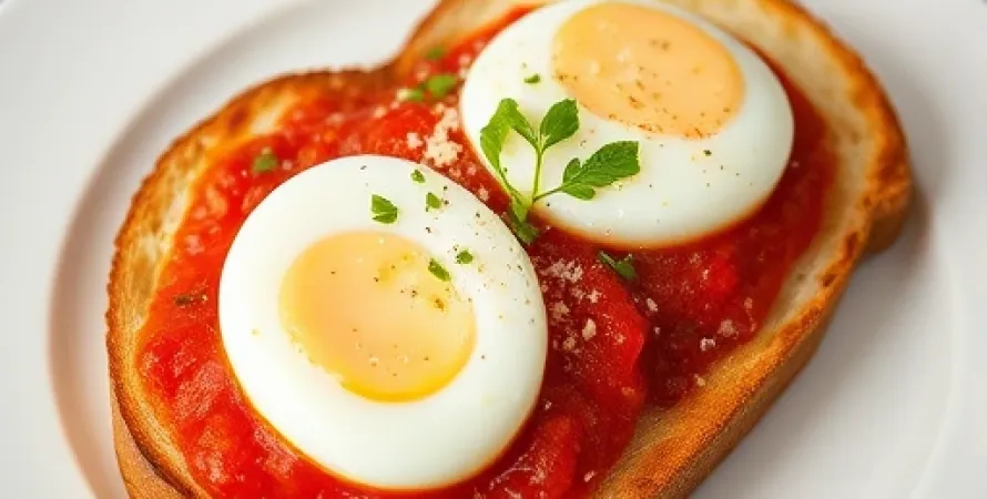 Oeufs pochés à la romaine