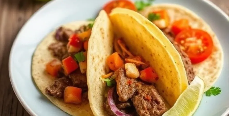 Tacos de boeuf léger