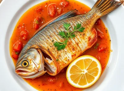 Poisson Rot avec Sauce au Paprika