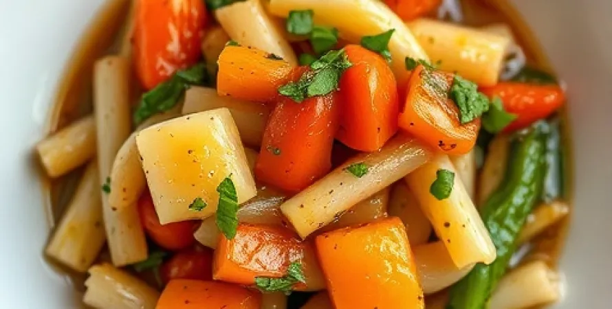 Légumes au sucre et aux herbes