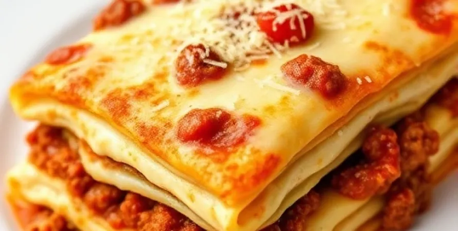 Lasagnes au fromage et à la viande