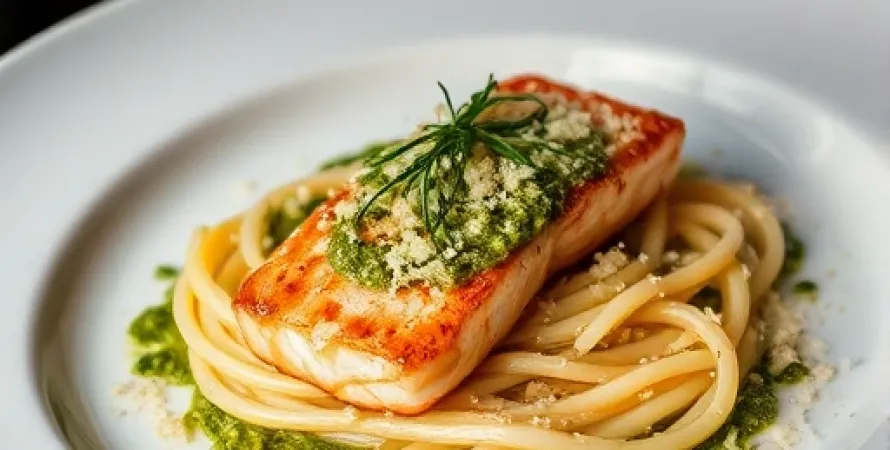 Saumon au pesto