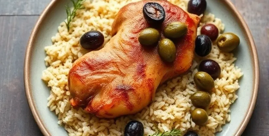 Poulet aux pruneaux et olives