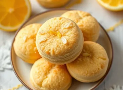 Biscuits au citron sans sucre