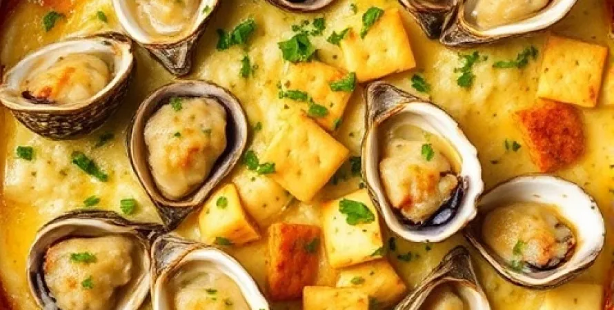 Casserole d'huitres à la louisiane