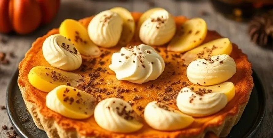 Tarte aux courges et bourbon