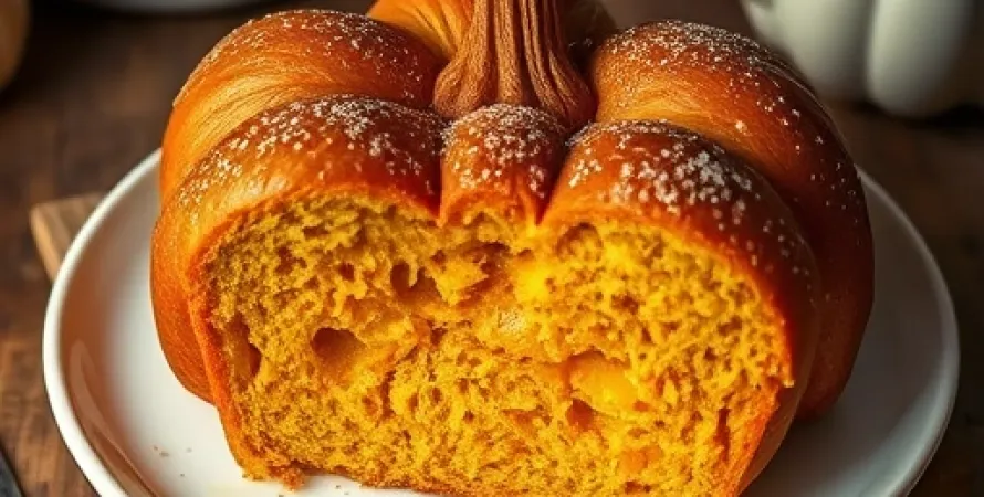 Pain de pomme de terre pumpkin au pain français