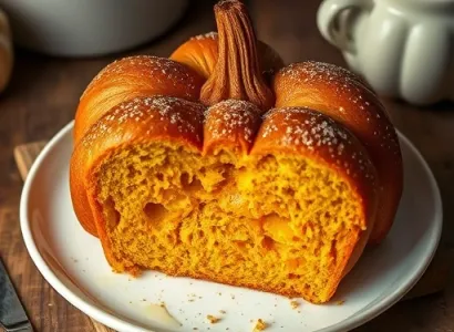Pain de pomme de terre pumpkin au pain français