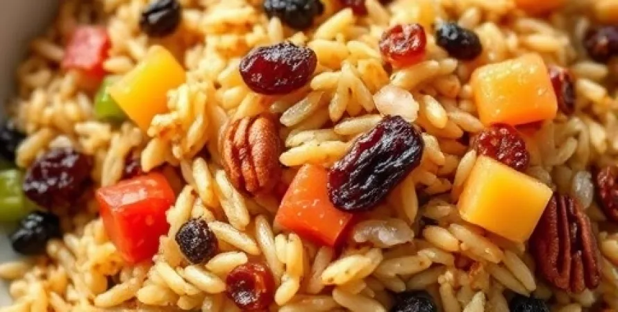 Pilaf de riz sauvage et de fruit