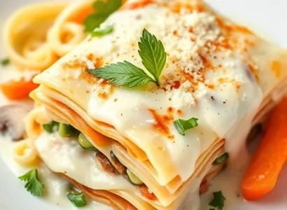 Lasagnes aux légumes blancs