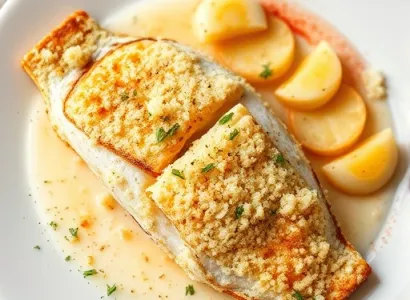 Poisson au fromage italien