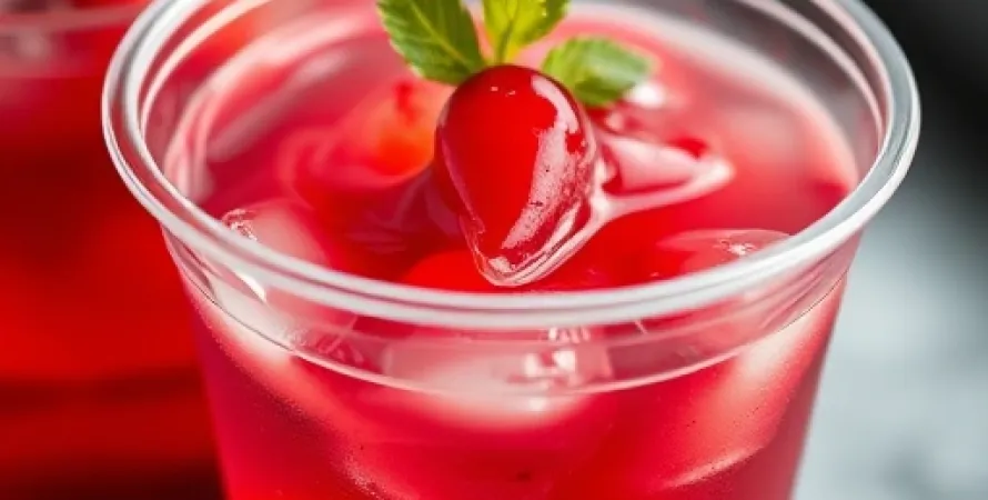 Gélo de Cranberry et Pomme Verte