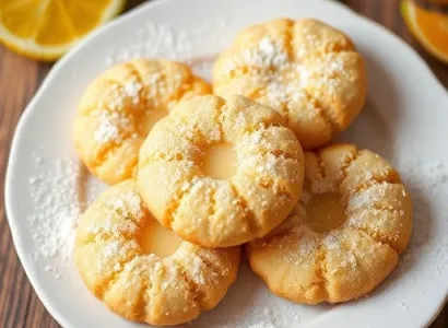 Cookies au citron et au custard