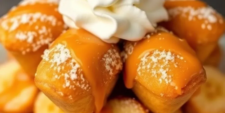 Beignets aux bananes et caramel