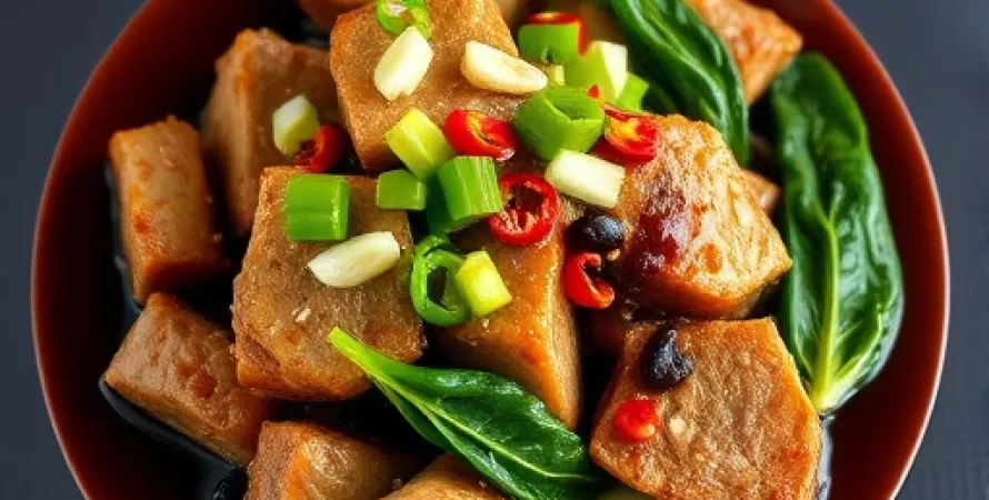 Porc cuit deux fois à la chinoise