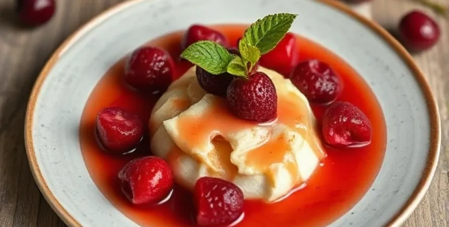 Sauce de cerises à la cannelle