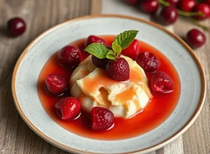 Sauce de cerises à la cannelle