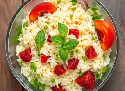 Salade de riz au coco