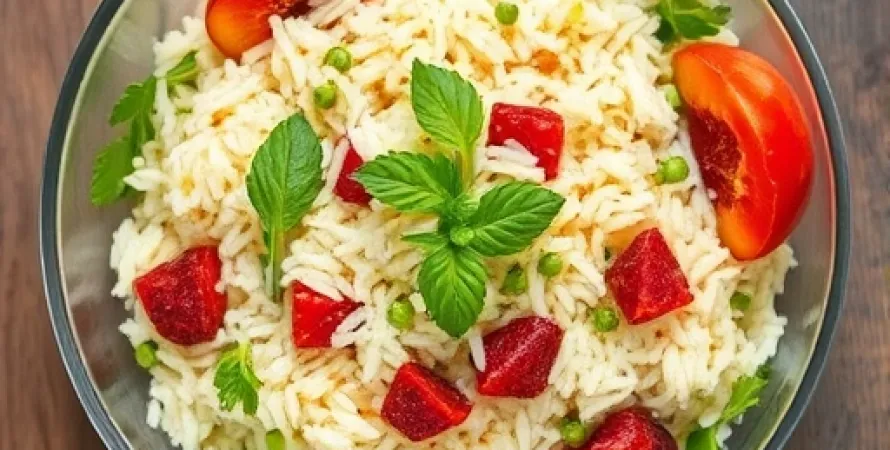 Salade de riz au coco