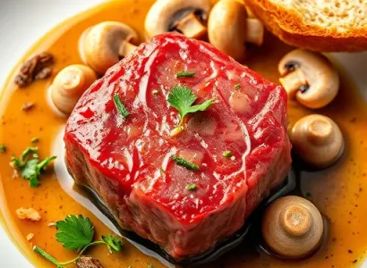 Steak cube aux champignons