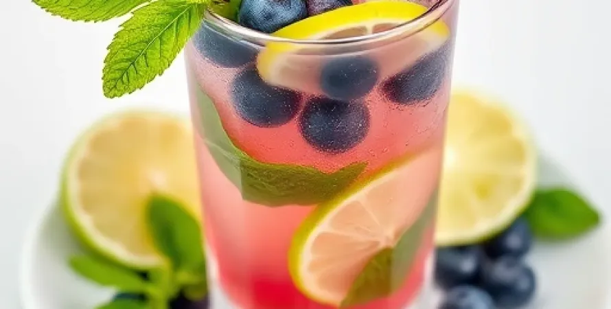 Mojito aux myrtillles