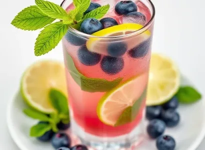 Mojito aux myrtillles