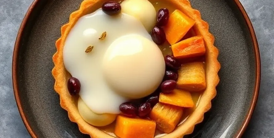 Tarte aux myrtilles et mures