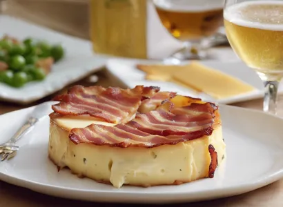 Fromage crémeux au bacon et bière