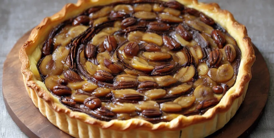 Tartes aux bananes et marrons