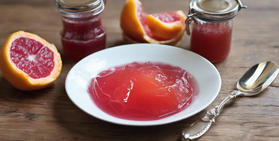 Confiture de pamplemousse rose