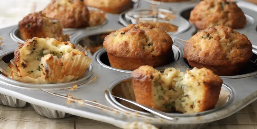 Muffins au fromage et aux ciboulettes