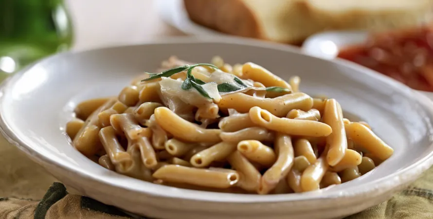 Pâtes italiennes à la sauce aux haricots